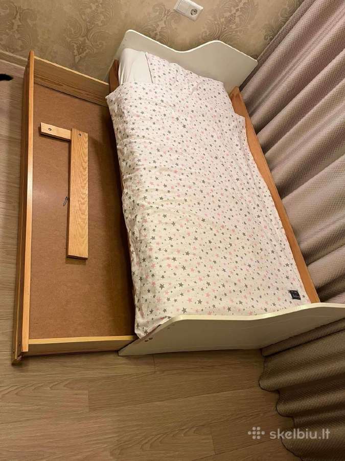 Parduodama vaikiška lova 160x80 su čiužiniu - nuotraukos Nr. 3