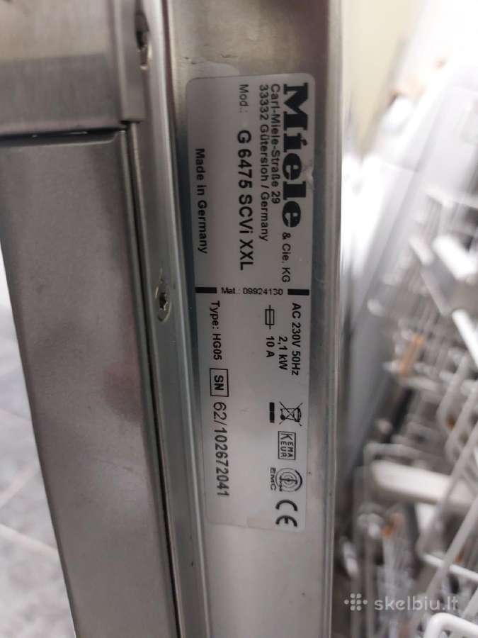 Imontuojama indaplovė Miele G 6765 Scvi XXL - nuotraukos Nr. 3