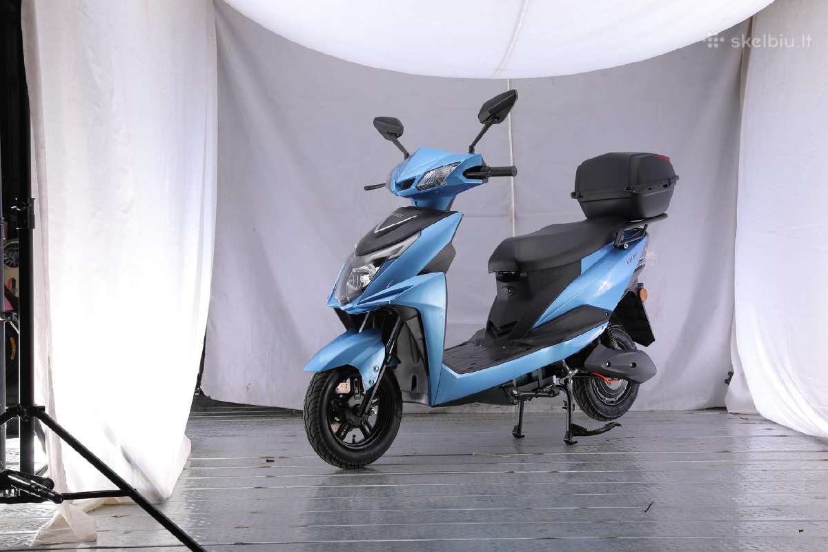 Elektrinis motoroleris cioperis uz savikaina - nuotraukos Nr. 5