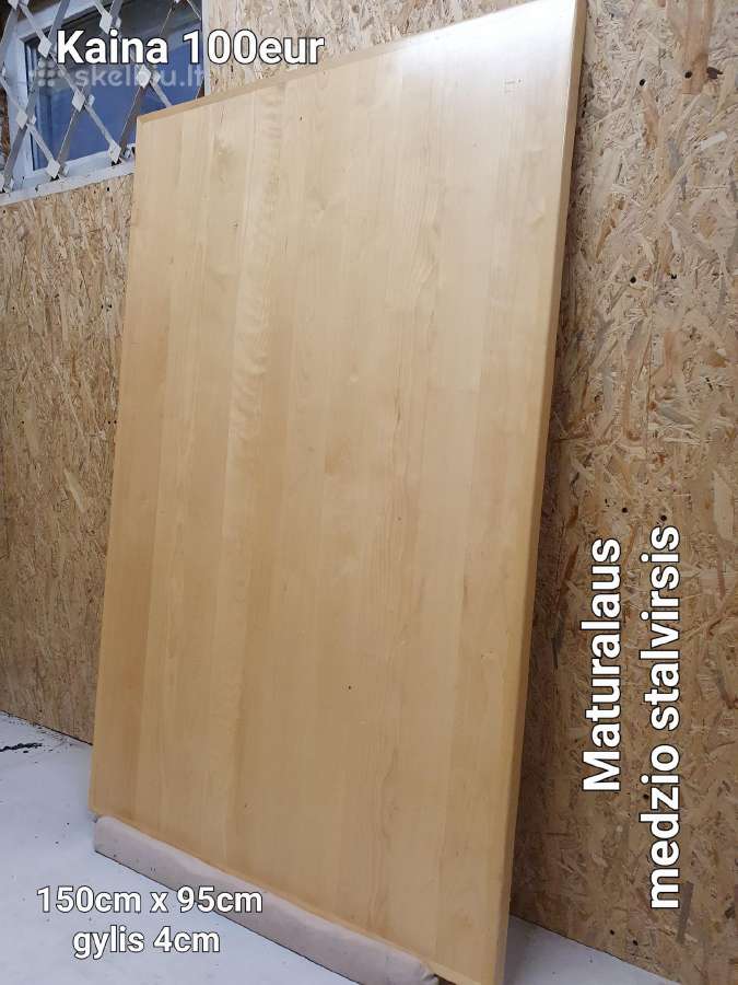 Naturalus medžio stalviršis