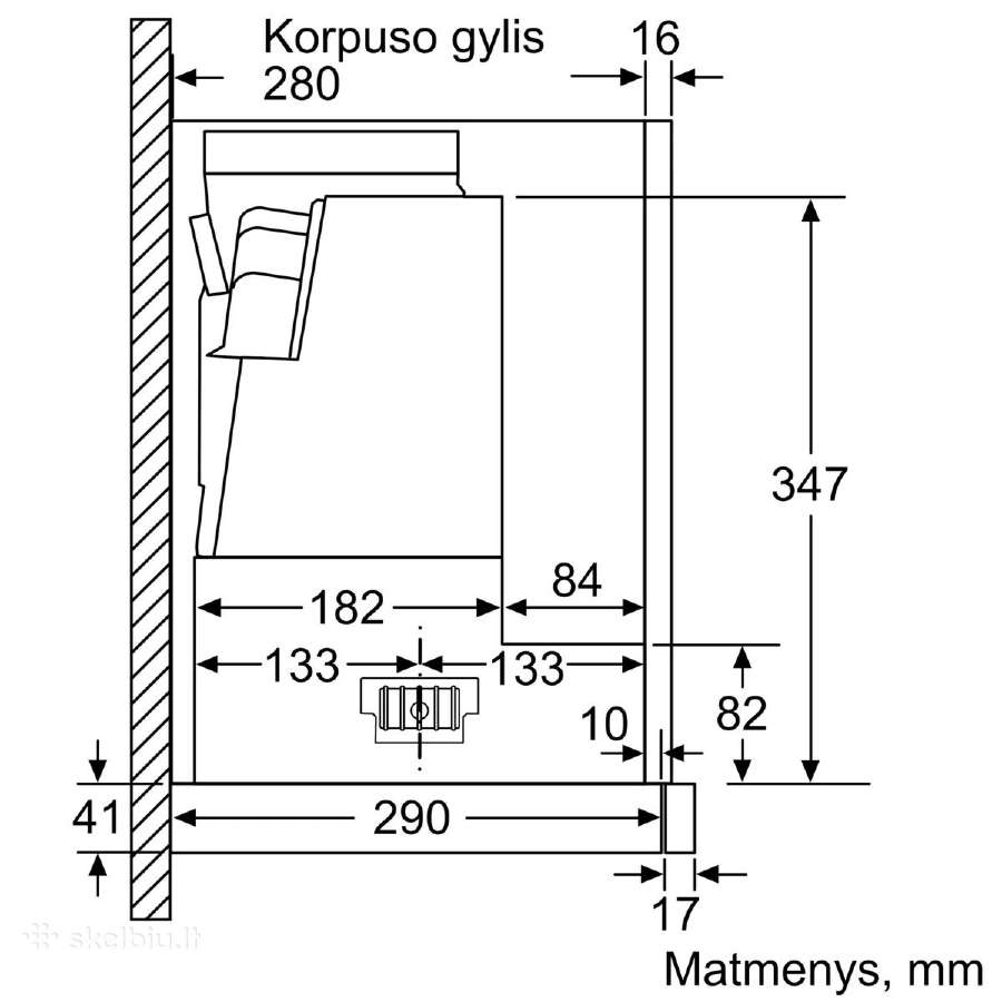 Bosch ištraukiamas tylus gartraukis dfr067a50/03 - nuotraukos Nr. 6