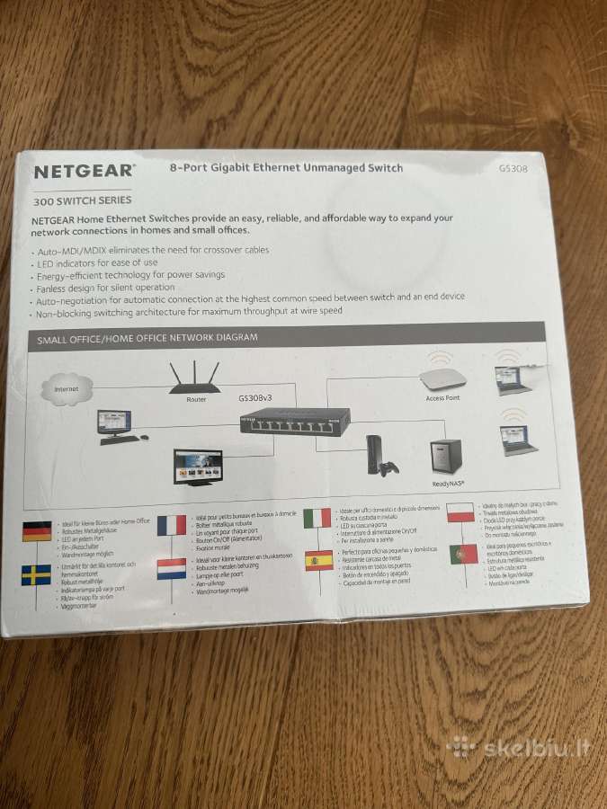 Šakotuvas Netgear Gs308e - nuotraukos Nr. 3