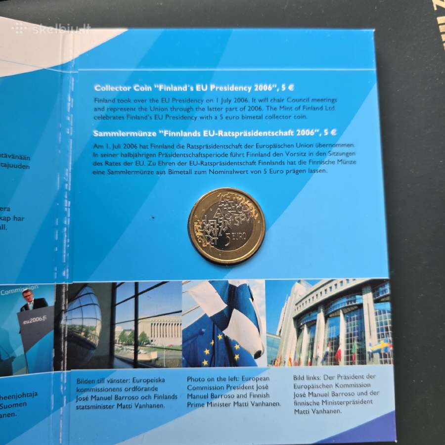 Suomija 2006 5 Euro Bu kortelėje - nuotraukos Nr. 2
