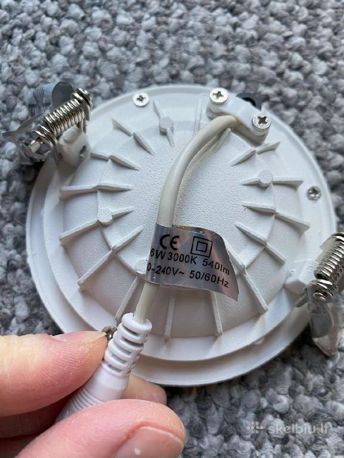 6w LED Įmontuojama panelė 10.5 Ip23 3000k - nuotraukos Nr. 5