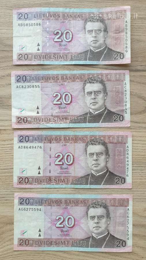 2007 metų 20 litų Lietuva