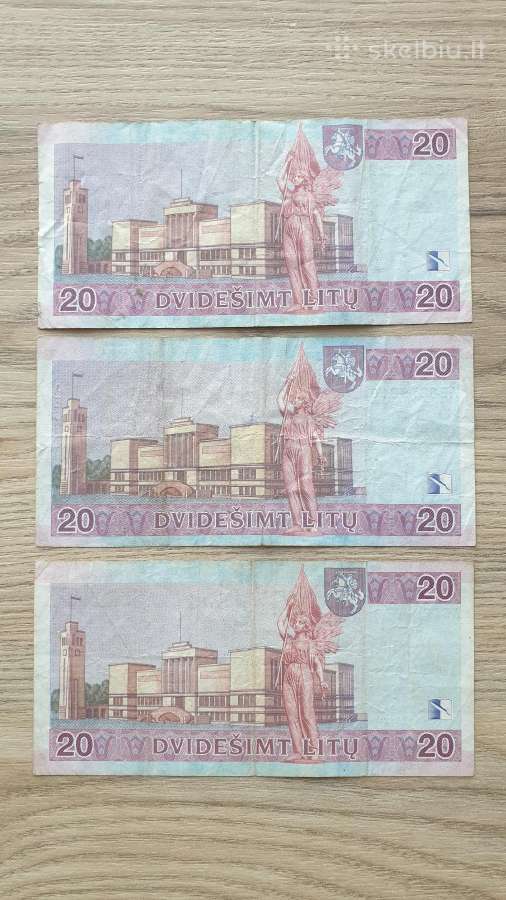 2001 metų 20 litų Lietuva - nuotraukos Nr. 2