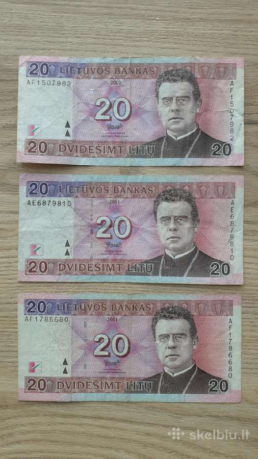 2001 metų 20 litų Lietuva