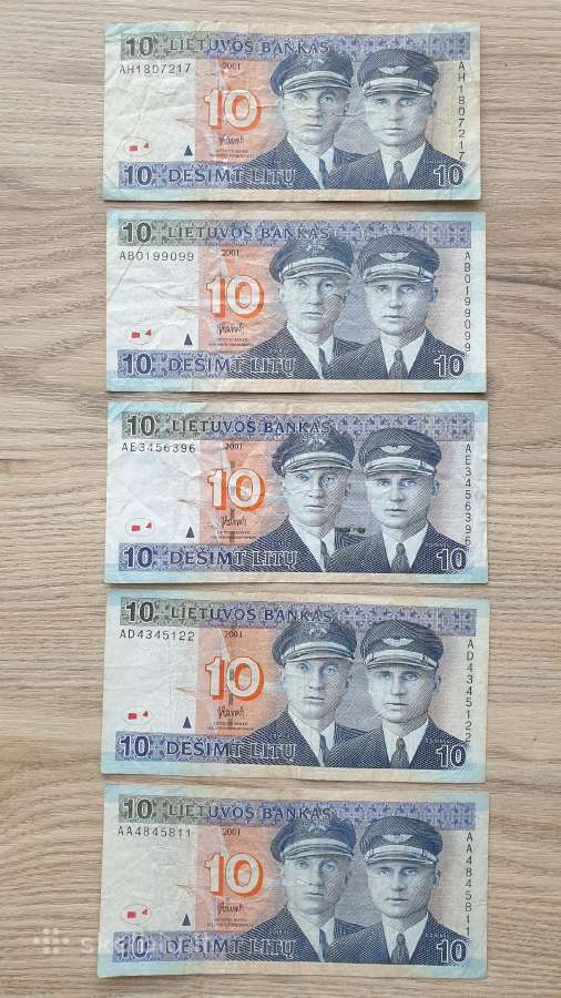 2001 metų 10 litų Lietuva