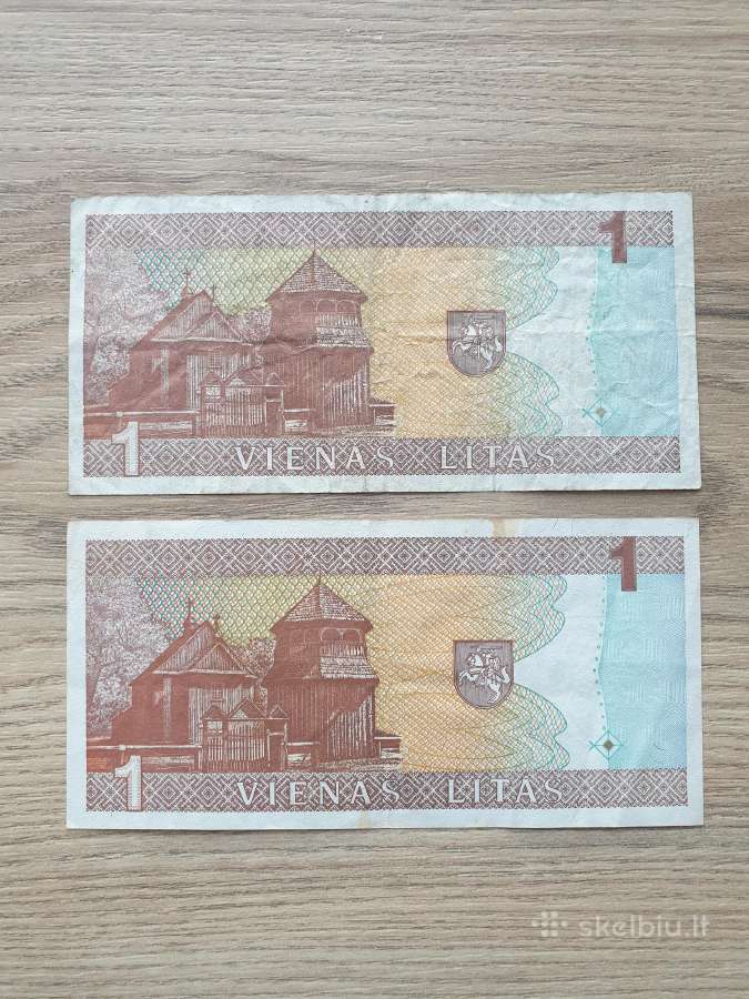 1994 metų 1 litas Lietuva - nuotraukos Nr. 2