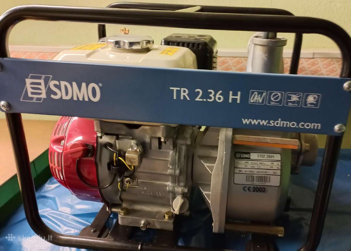 Vandens siurblys Sdmo Tr2,36h, variklis Honda - nuotraukos Nr. 2
