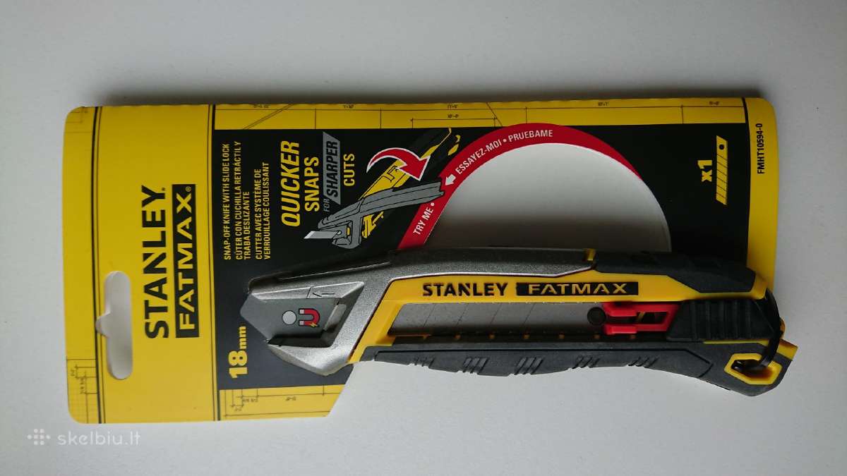 Stanley Fmht10594-0 laužomų ašmenų peilis 18mm - nuotraukos Nr. 3