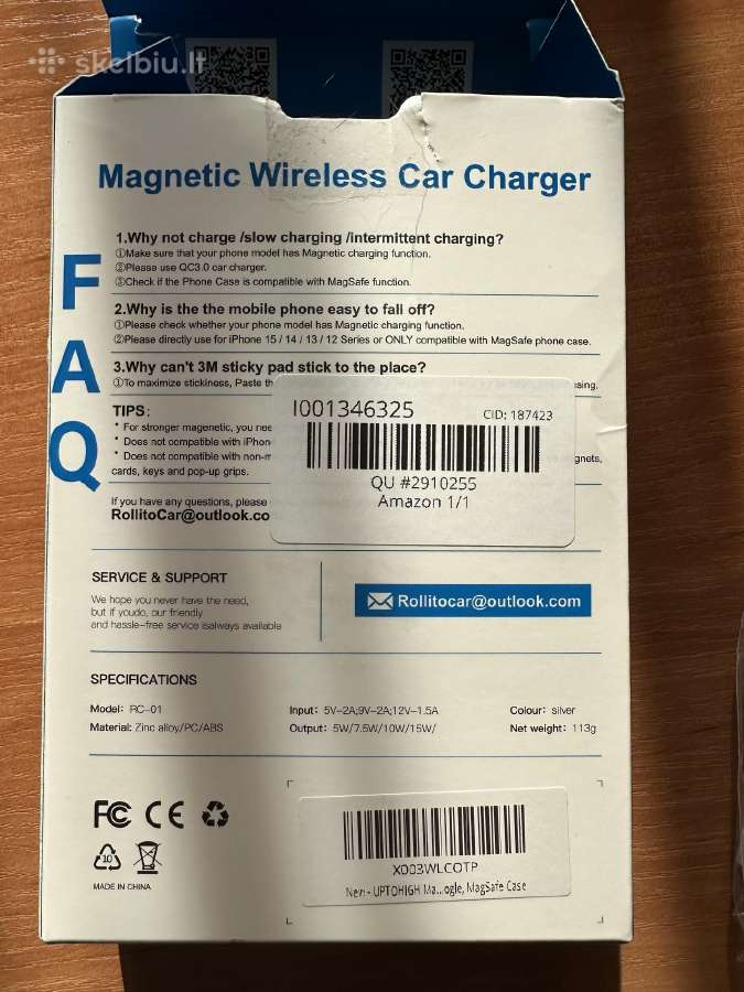 Magnetic wireless car charger - nuotraukos Nr. 4