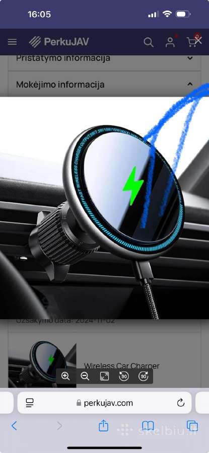 Magnetic wireless car charger - nuotraukos Nr. 5