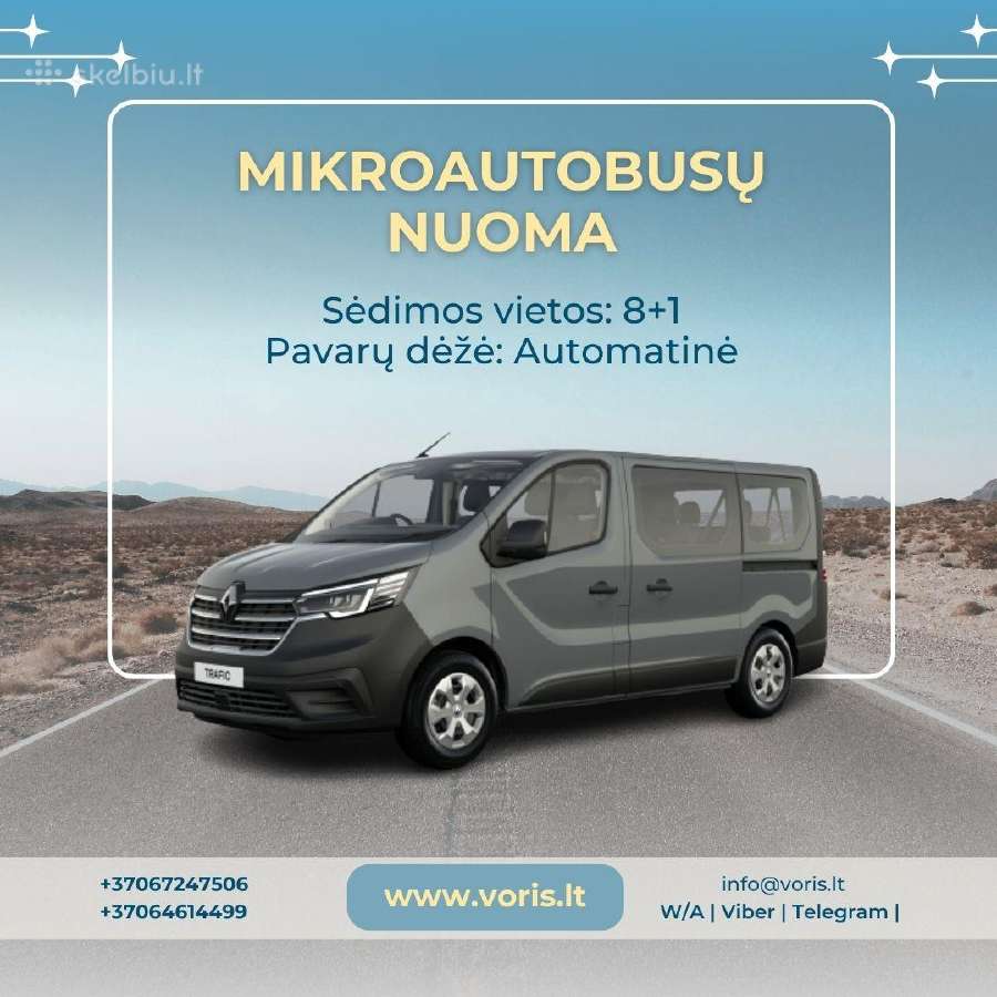 Nuoma Keleivinio mikroautobuso - nuotraukos Nr. 11