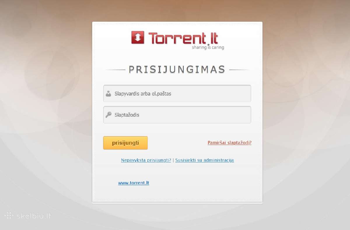 Torrent pakvietimas