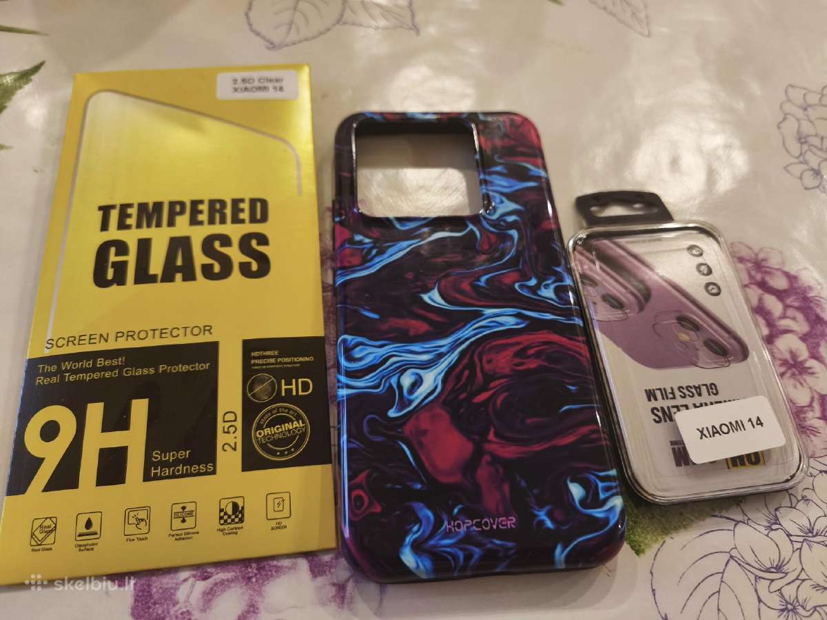 Xiaomi 14 dėkliukas ir ekrano apsauga