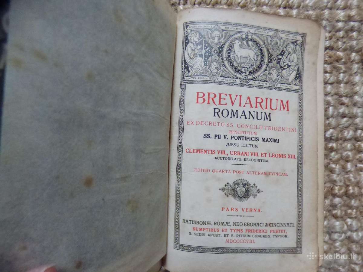 Breviarium Romanum 1908 - nuotraukos Nr. 2
