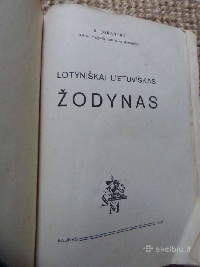 Lotynų - lietuvių kalbų žodynas 1936 m. - nuotraukos Nr. 2