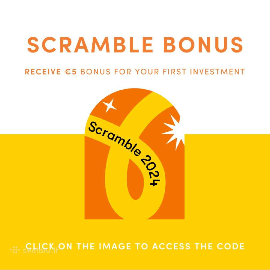 Scramble p2p startuolių platformos 5€ bonusas