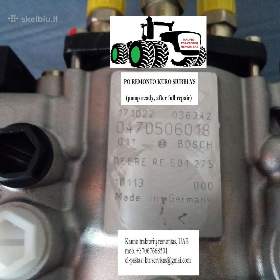 John Deere Bosch 0470506018 dyzelinis kuro siurbly - nuotraukos Nr. 25