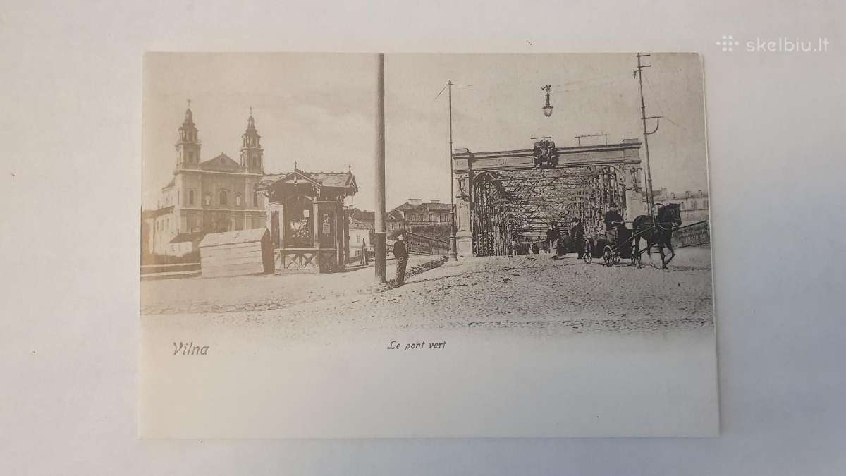 Senas atvirukas Vilna / Vilnius (reprintas )