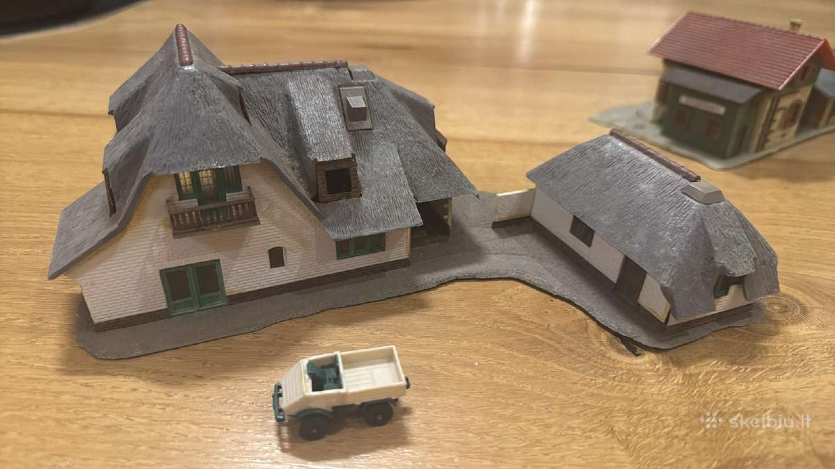 Vintažinės dioramos 1:87 traukinių maketams