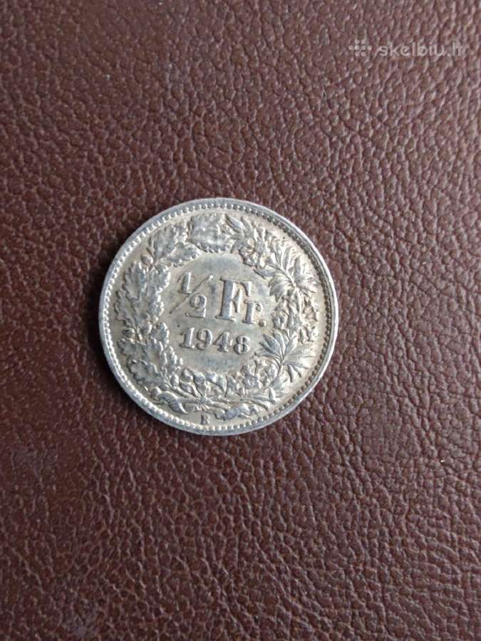 Šveicarija 1/2 franc 1948
