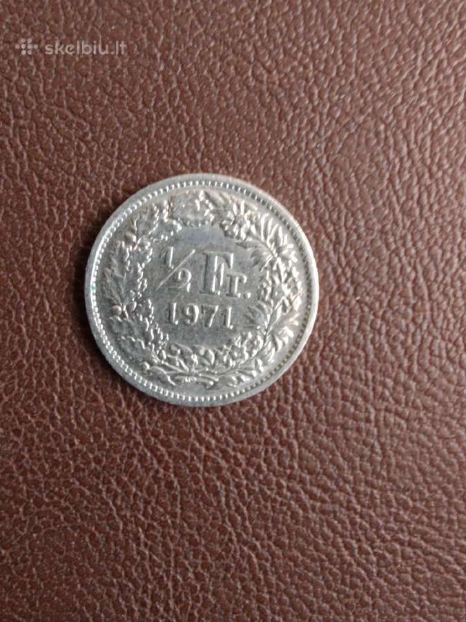 Šveicarija 1/2 franc 1971