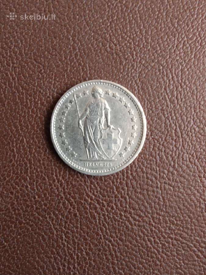 Šveicarija 1/2 franc 1968