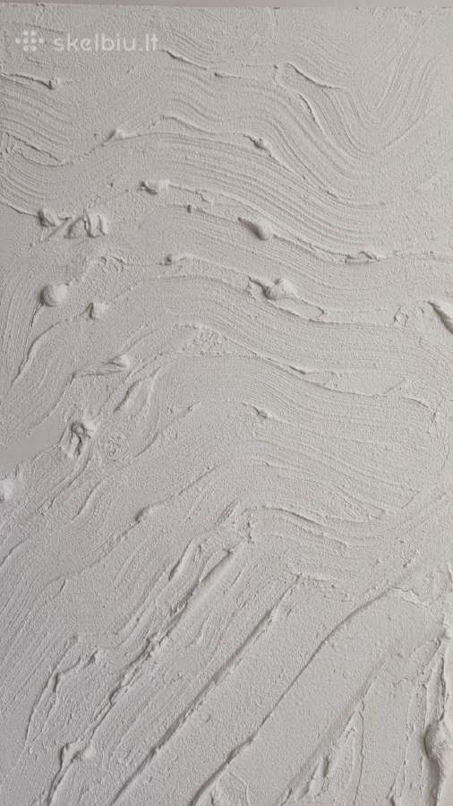 Balto molio paveikslų duetas 123x69 cm; 123x33 cm - nuotraukos Nr. 6