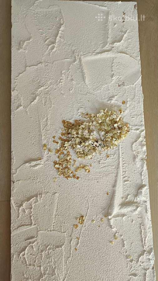 Balto molio paveikslų duetas 123x69 cm; 123x33 cm - nuotraukos Nr. 15