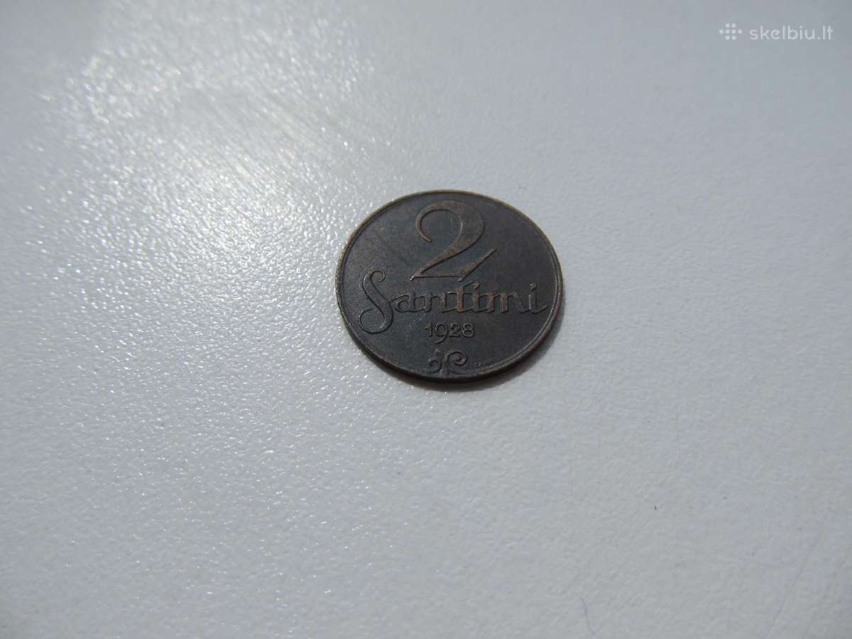 2 santimi , Latvija , 1928
