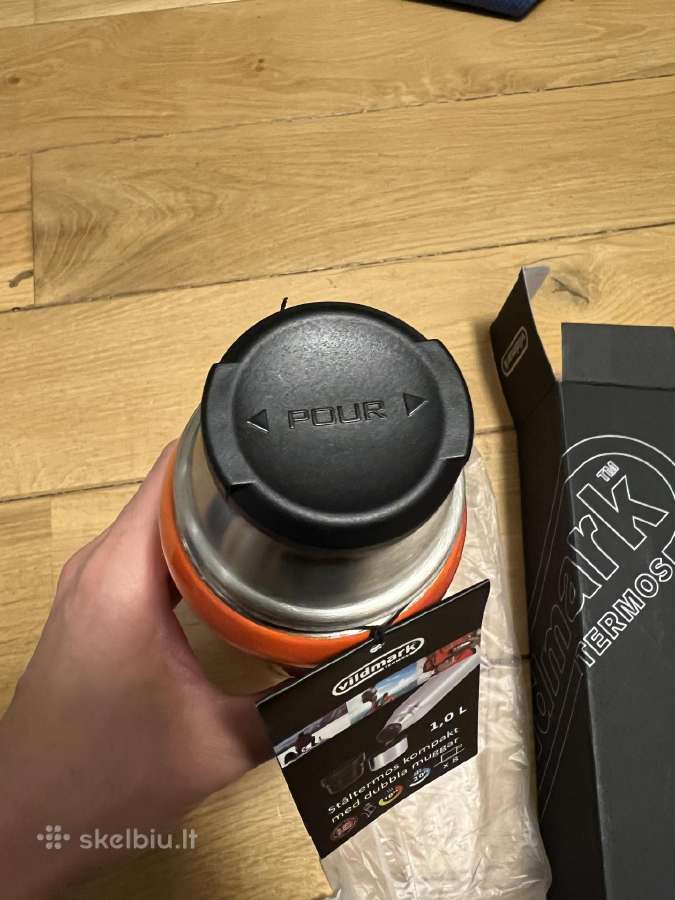 Vildmark termosas oranzinis 1 litro - nuotraukos Nr. 2