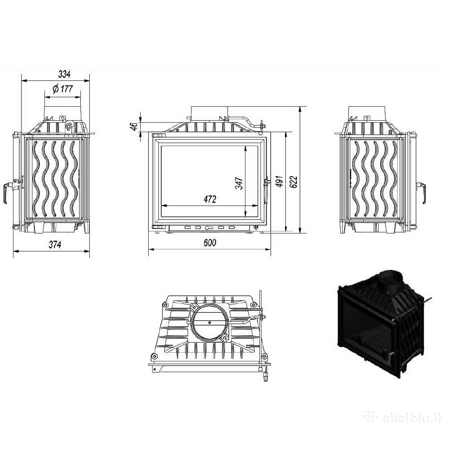 Akcija židinio kapsulė Kratki Antek 10kw - nuotraukos Nr. 5