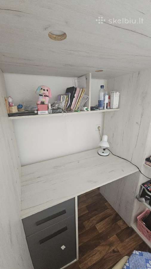 Dviaukštė lova su apačioje esančiu stalu - nuotraukos Nr. 7