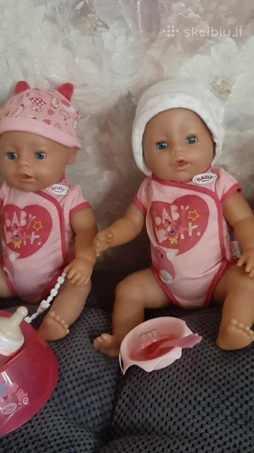 Baby born lėlės soft touch geria sysioja verkia s