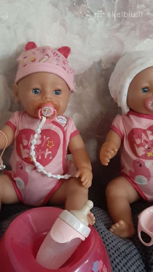 Baby born lėlės soft touch geria sysioja verkia s - nuotraukos Nr. 5