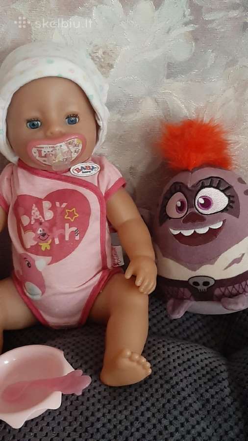 Baby born lėlės soft touch geria sysioja verkia s - nuotraukos Nr. 6
