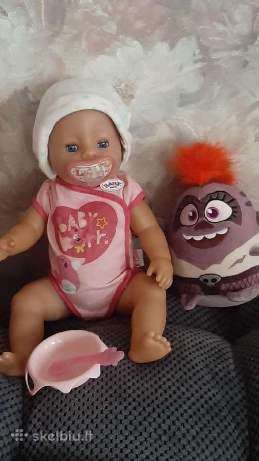 Baby born lėlės soft touch geria sysioja verkia s - nuotraukos Nr. 7