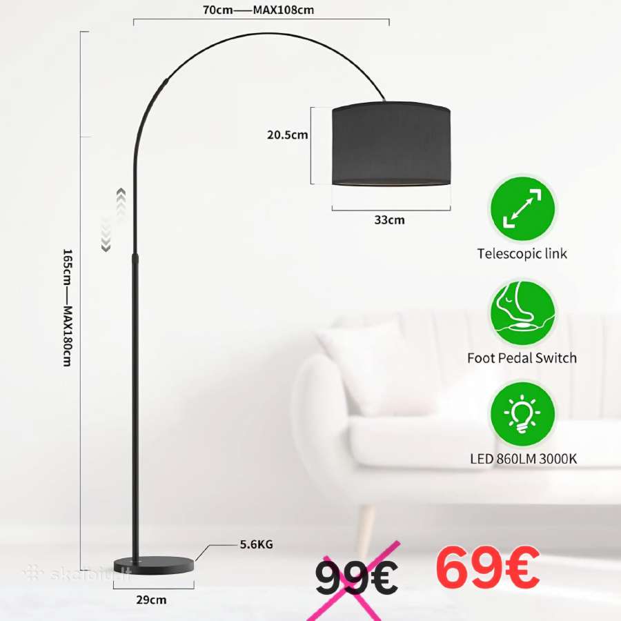 Akcija LED lempos šviestuvai nuo 2,8€ LED panele - nuotraukos Nr. 14