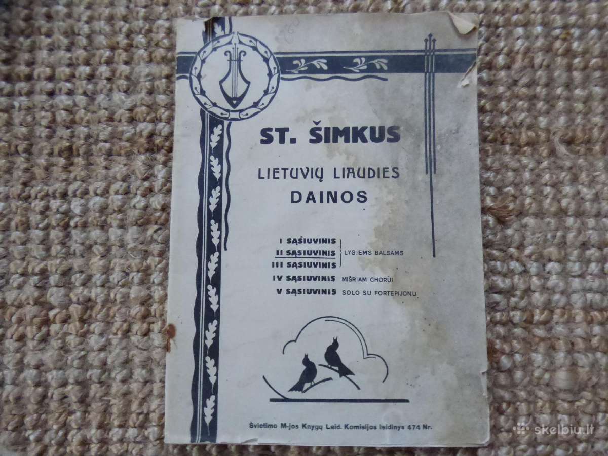 Prieškario vadovėliai muzikos mokymui