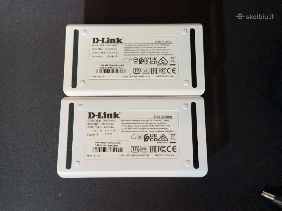 D-link Gigabit Poe Injector + Splitter - nuotraukos Nr. 7