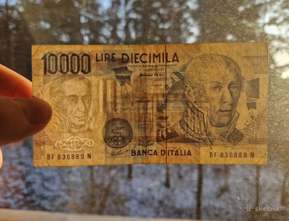 10 000 lire 1984 Italija - nuotraukos Nr. 3
