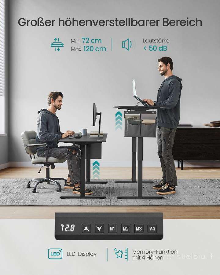Nauji elektriniai kilnojami stalai, įvairių spalvų - nuotraukos Nr. 3