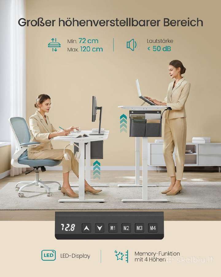 Nauji elektriniai kilnojami stalai, įvairių spalvų - nuotraukos Nr. 3