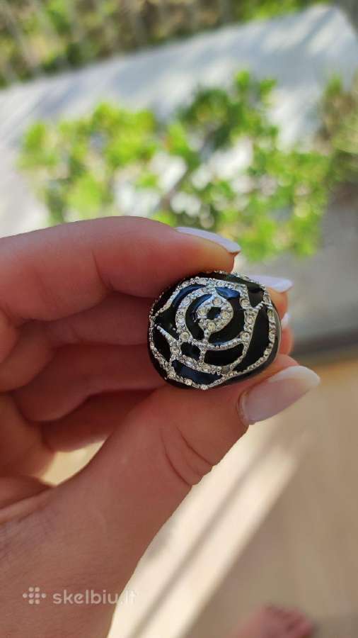 Išskirtinis žiedas su Swarovski kristalais - nuotraukos Nr. 3