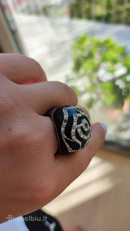 Išskirtinis žiedas su Swarovski kristalais - nuotraukos Nr. 7