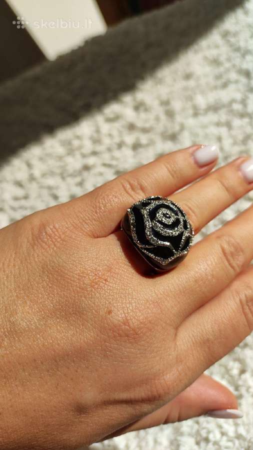 Išskirtinis žiedas su Swarovski kristalais - nuotraukos Nr. 8