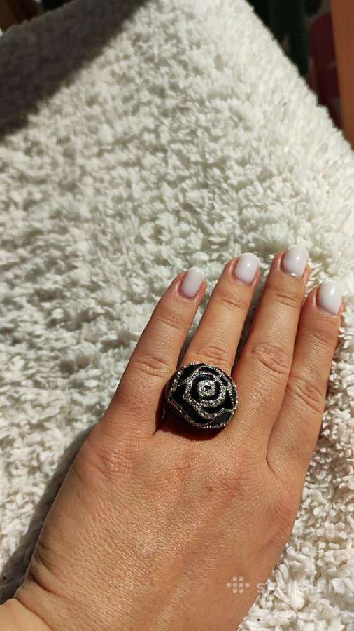 Išskirtinis žiedas su Swarovski kristalais - nuotraukos Nr. 10