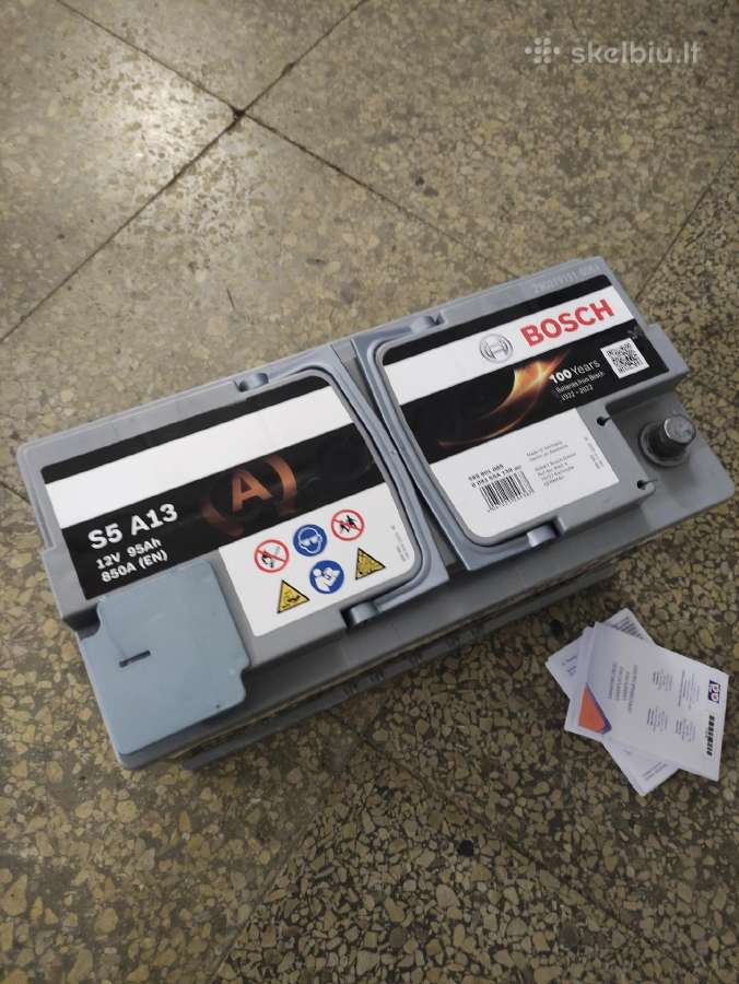 Akumuliatorius Bosch Agm S5 A13 12v 95ah - nuotraukos Nr. 2